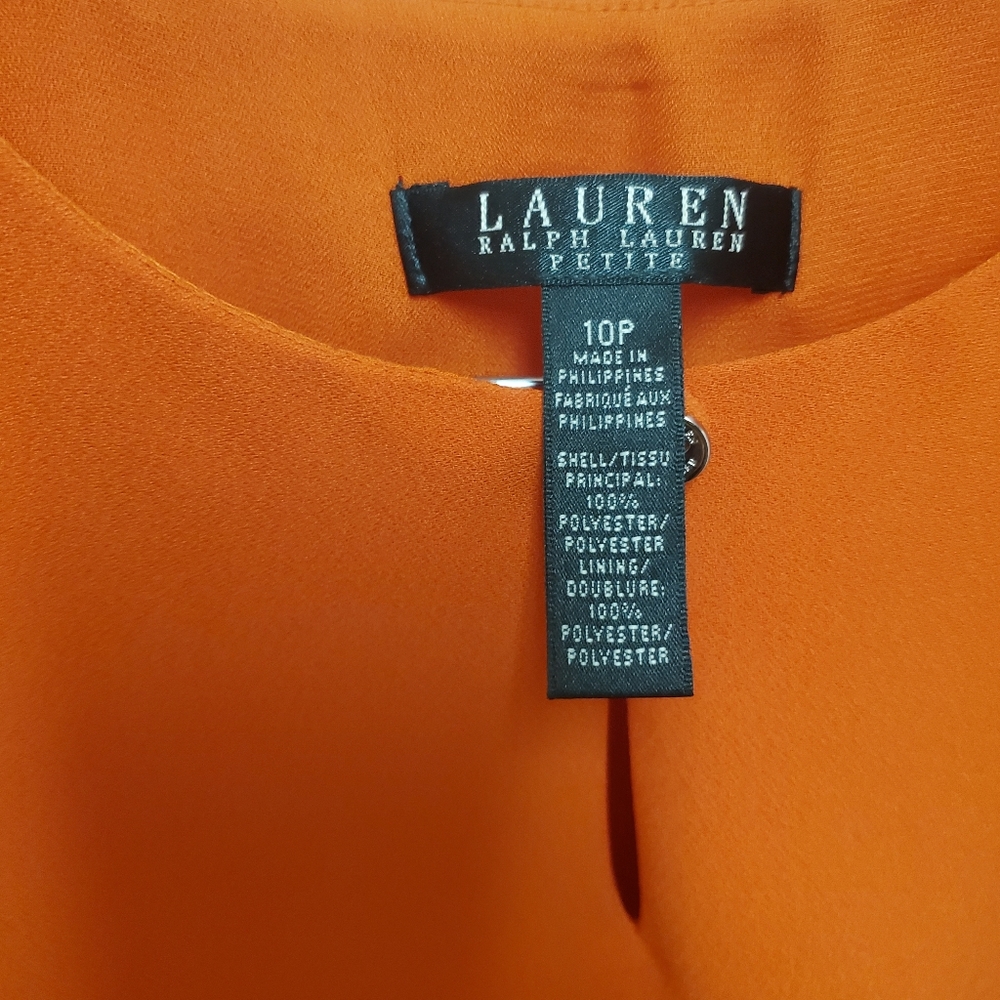 Ralph Lauren Orange dress Sz 10p